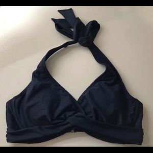 Navy Blue Athleta Halter Top